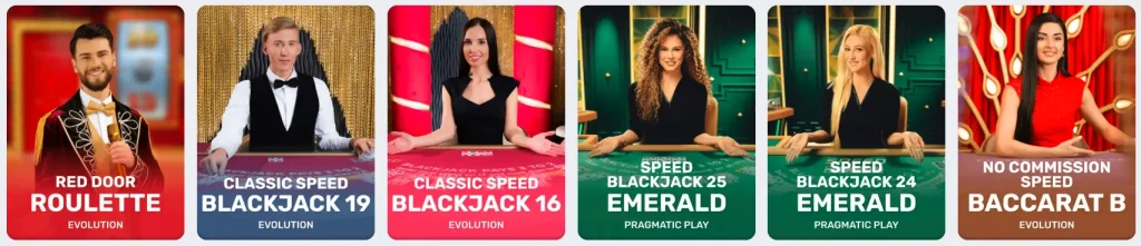 Spiele auf Crocoslots Live Casino