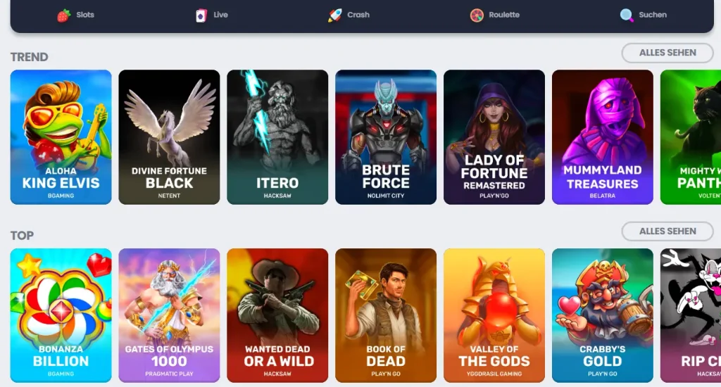 Crocoslots Spiele